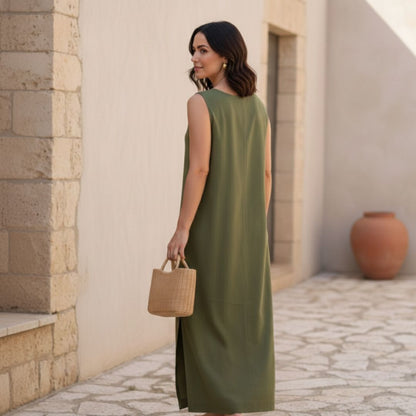 Daphne Linen Midi Dress